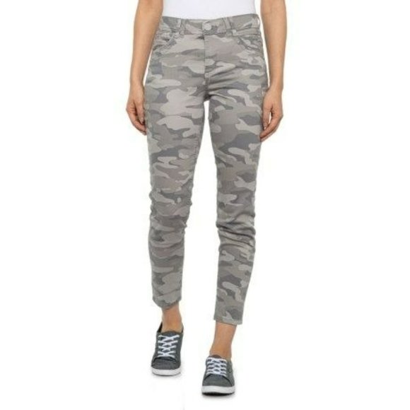 Democracy Denim - Democracy AbTechology Freedom Ankle Camo Jeans Women's Size 12 Sand Gray